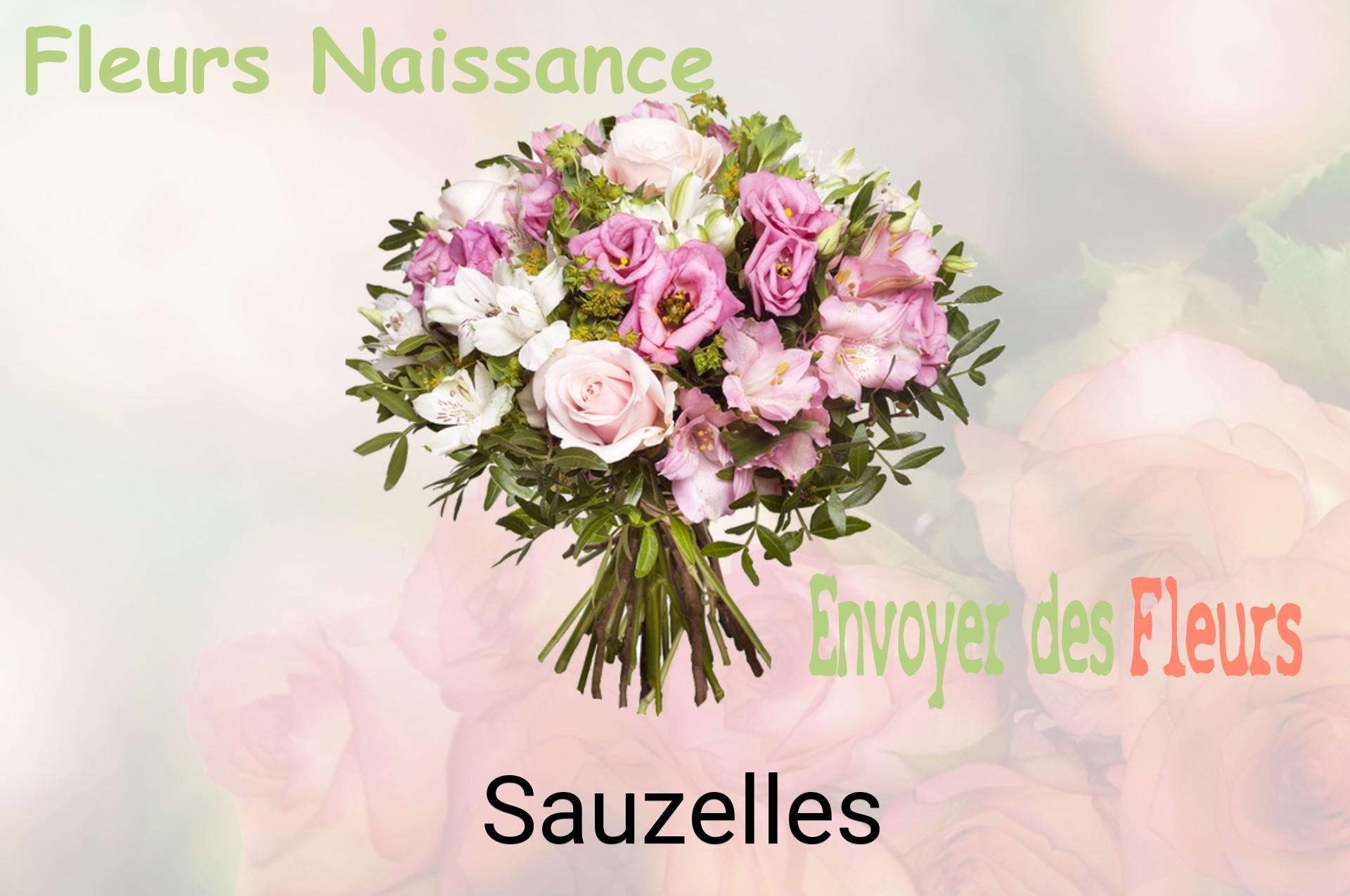 Bouquet de fleurs de naissance livré à Sauzelles